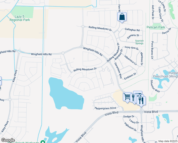 map of restaurants, bars, coffee shops, grocery stores, and more near 2026 Mooncrest Court in Sparks