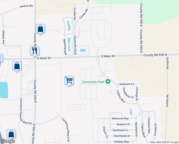 map of restaurants, bars, coffee shops, grocery stores, and more near 2842 Barnes Court in Greenwood