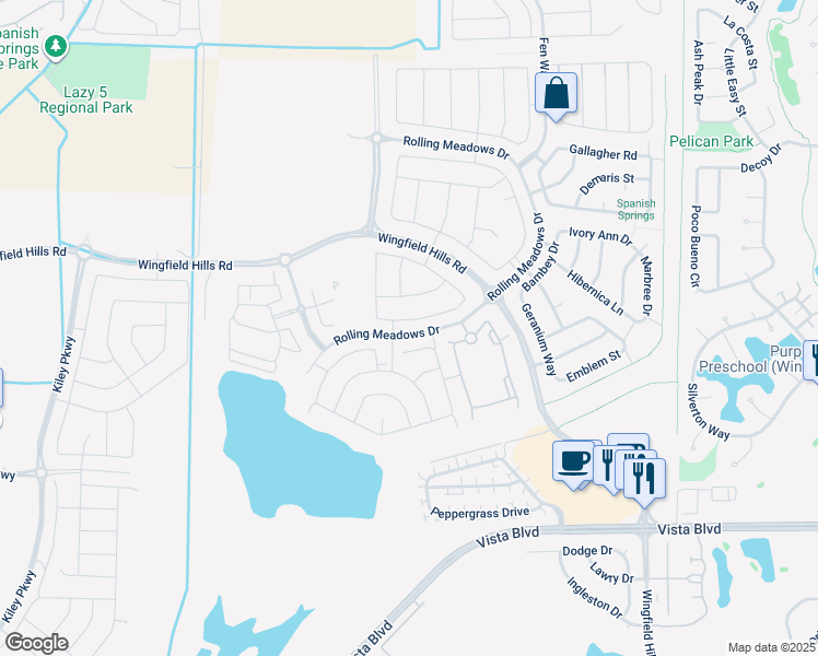 map of restaurants, bars, coffee shops, grocery stores, and more near 2026 Mooncrest Court in Sparks