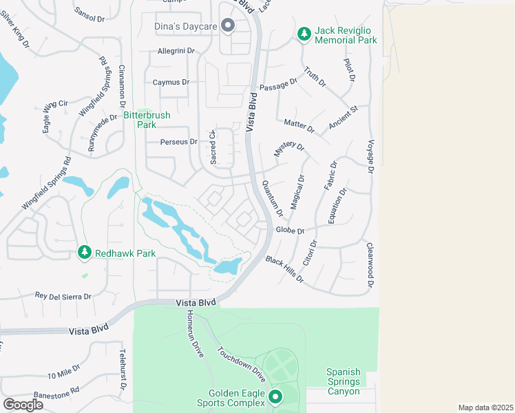 map of restaurants, bars, coffee shops, grocery stores, and more near 6688 Panther Creek Drive in Sparks