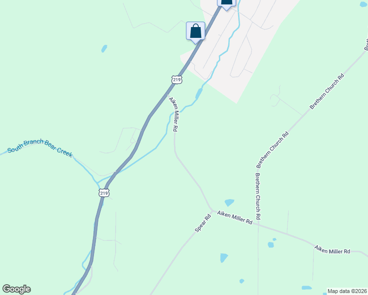 map of restaurants, bars, coffee shops, grocery stores, and more near 2074 Aiken Miller Road in Accident