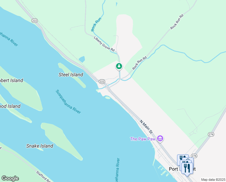 map of restaurants, bars, coffee shops, grocery stores, and more near 292 North Main Street in Port Deposit