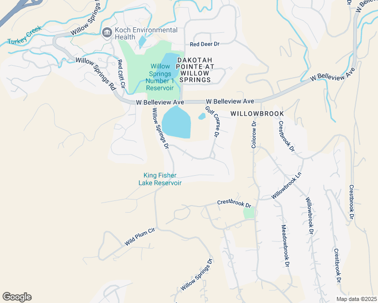 map of restaurants, bars, coffee shops, grocery stores, and more near 5523 Golf Course Drive in Morrison