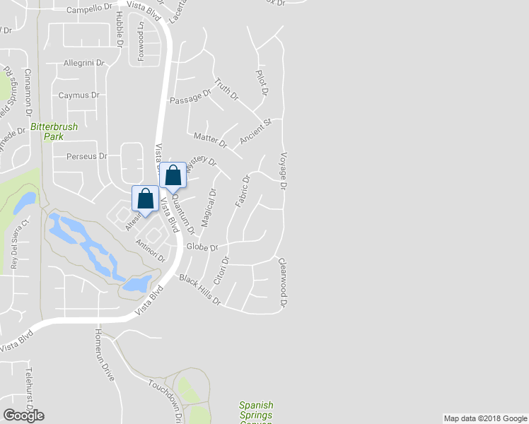 map of restaurants, bars, coffee shops, grocery stores, and more near 4353 Path Drive in Sparks