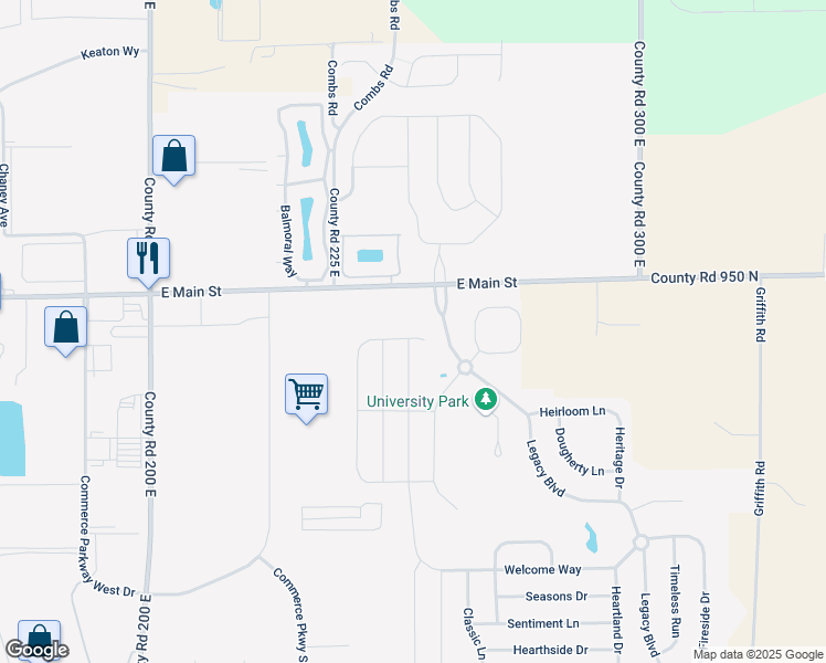 map of restaurants, bars, coffee shops, grocery stores, and more near 2842 Barnes Court in Greenwood