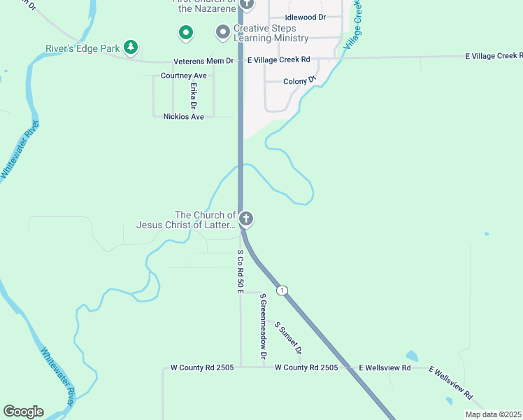map of restaurants, bars, coffee shops, grocery stores, and more near 2022 Indiana 1 in Connersville