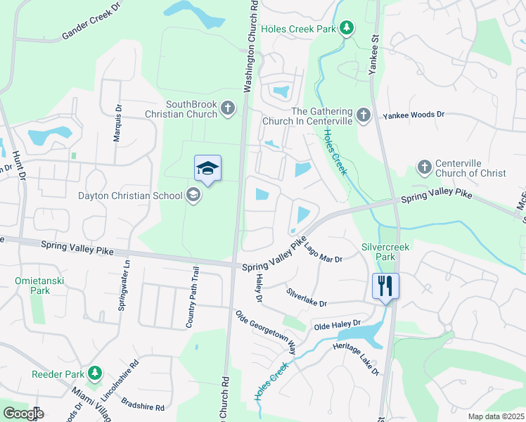 map of restaurants, bars, coffee shops, grocery stores, and more near 1688 Big Bear Drive in Montgomery County
