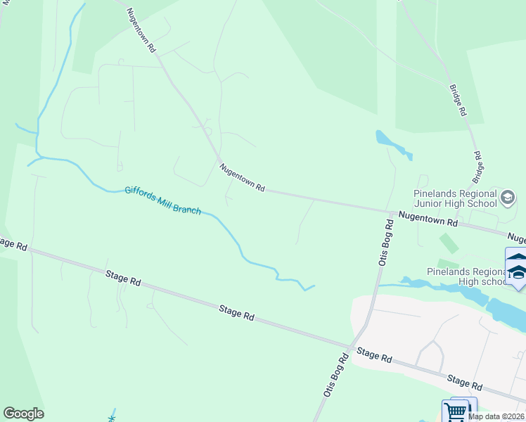 map of restaurants, bars, coffee shops, grocery stores, and more near 739 Nugentown Road in Little Egg Harbor Township