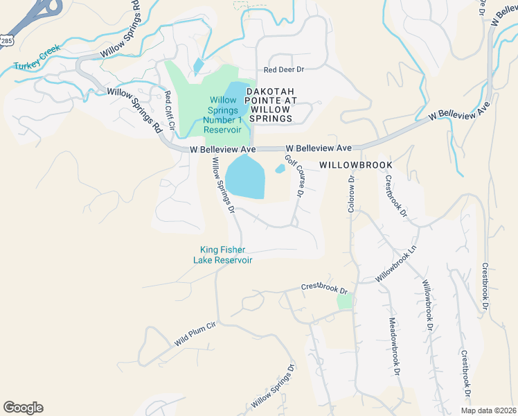 map of restaurants, bars, coffee shops, grocery stores, and more near 5523 Golf Course Drive in Morrison