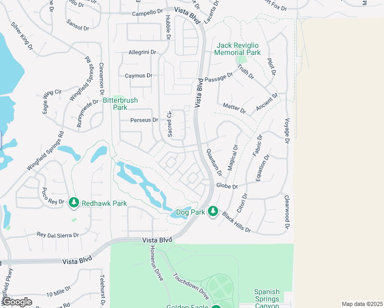 map of restaurants, bars, coffee shops, grocery stores, and more near 3971 Dominus Drive in Sparks