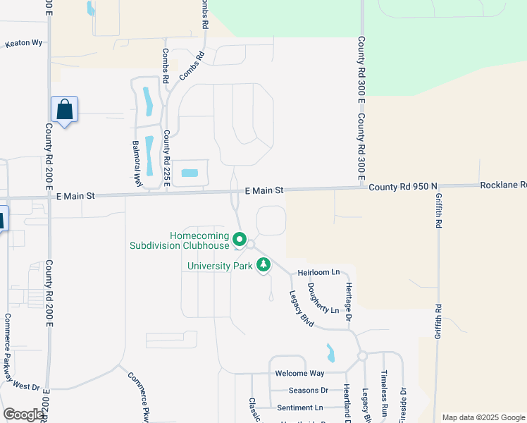 map of restaurants, bars, coffee shops, grocery stores, and more near 117 Wind Chime Circle in Greenwood