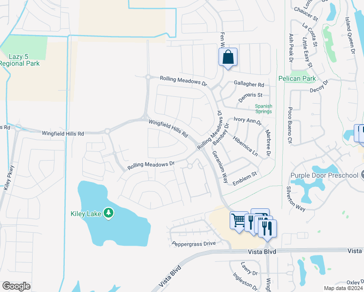 map of restaurants, bars, coffee shops, grocery stores, and more near 2149 Neuer Drive in Sparks