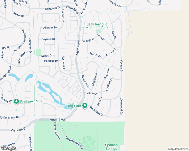 map of restaurants, bars, coffee shops, grocery stores, and more near 6751 Magical Drive in Sparks