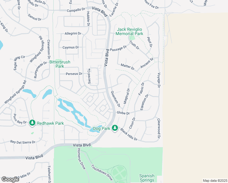 map of restaurants, bars, coffee shops, grocery stores, and more near 4056 Big Bang Court in Sparks