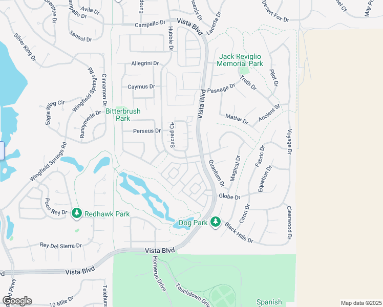 map of restaurants, bars, coffee shops, grocery stores, and more near 7041 Sacred Circle in Sparks