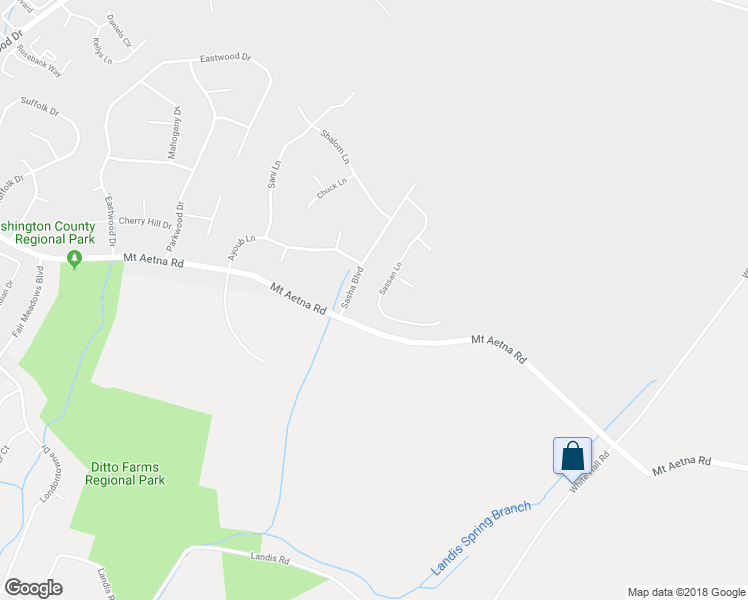 map of restaurants, bars, coffee shops, grocery stores, and more near 10936 Sassan Lane in Hagerstown