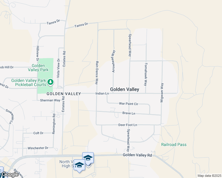 map of restaurants, bars, coffee shops, grocery stores, and more near 9215 Arrowhead Way in Reno
