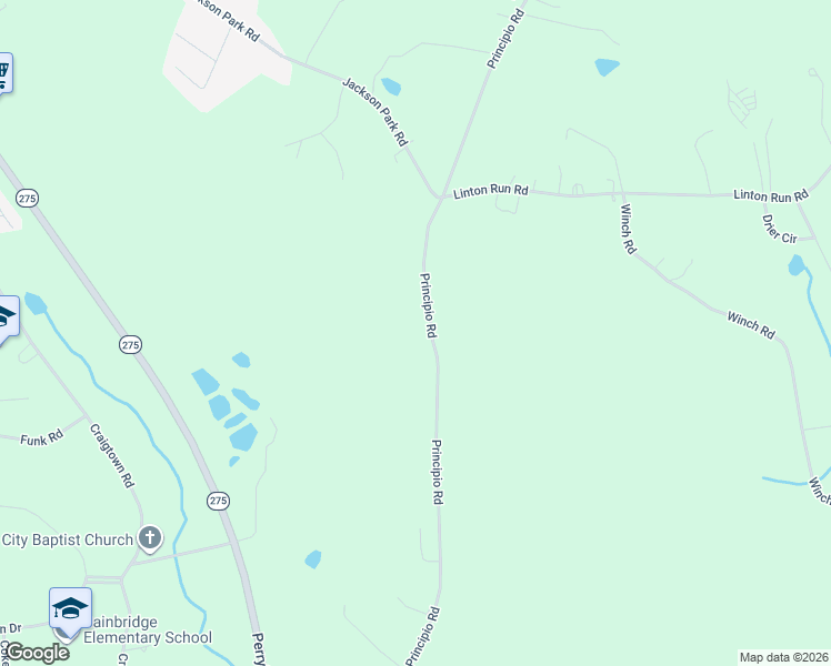 map of restaurants, bars, coffee shops, grocery stores, and more near 559 Principio Rd in Port Deposit