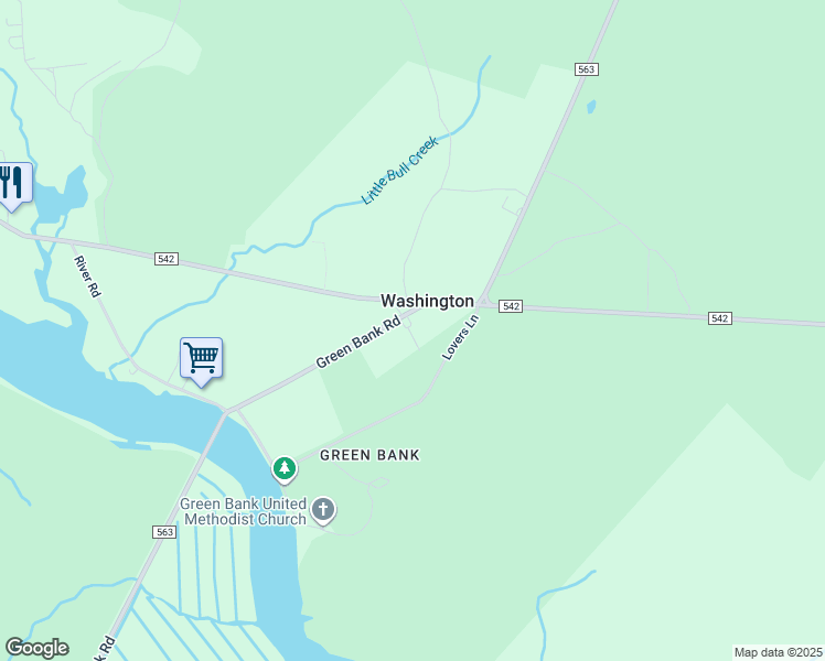 map of restaurants, bars, coffee shops, grocery stores, and more near 2440 County Road 563 in Egg Harbor City