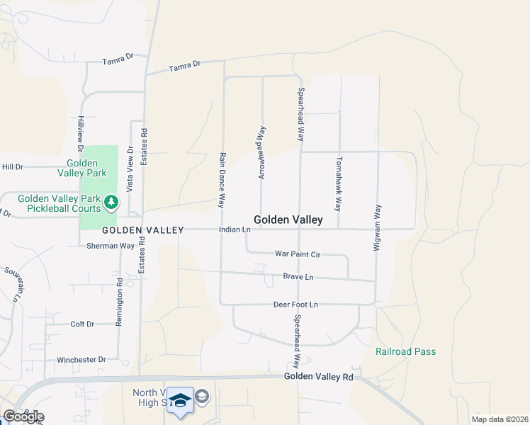 map of restaurants, bars, coffee shops, grocery stores, and more near 9215 Arrowhead Way in Reno