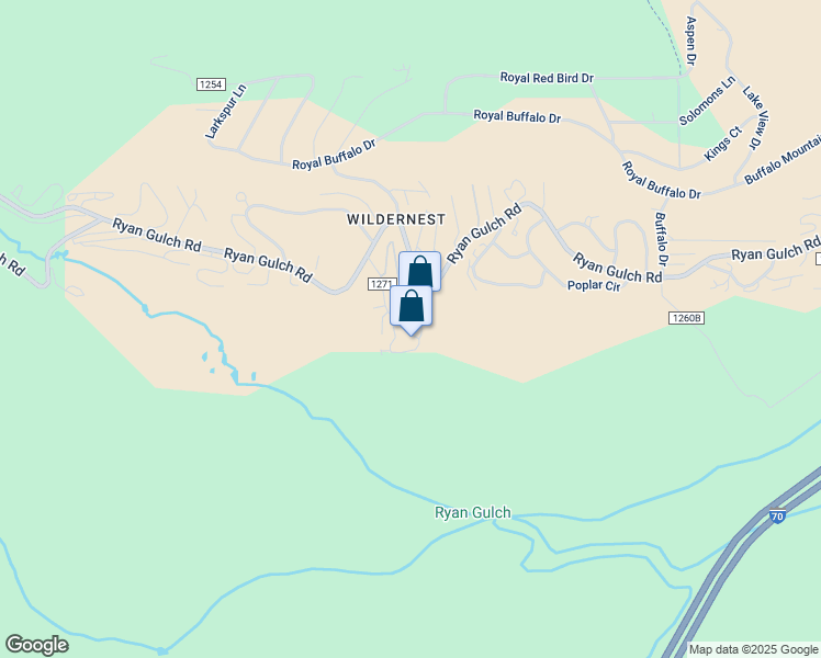 map of restaurants, bars, coffee shops, grocery stores, and more near 105 Wildernest Court in Silverthorne