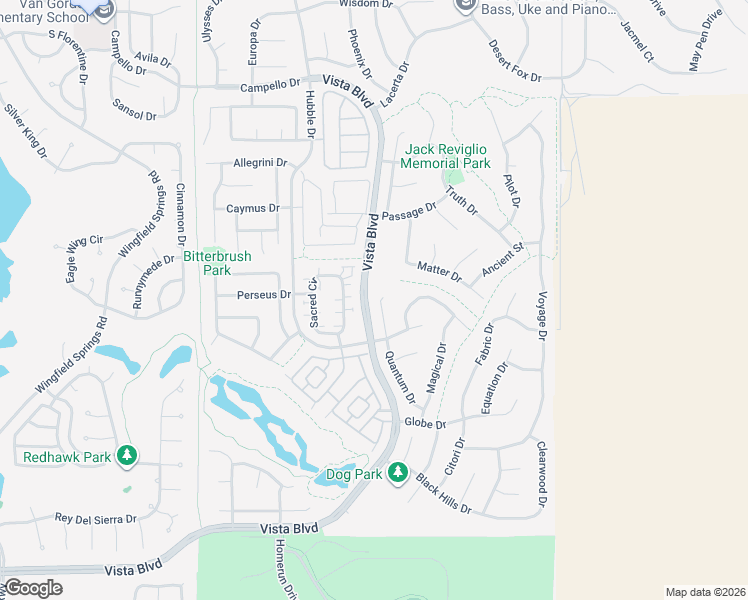map of restaurants, bars, coffee shops, grocery stores, and more near 6857 Quantum Drive in Sparks