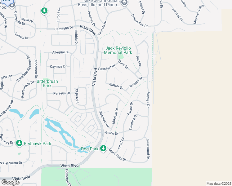 map of restaurants, bars, coffee shops, grocery stores, and more near 4150 Mystery Drive in Sparks