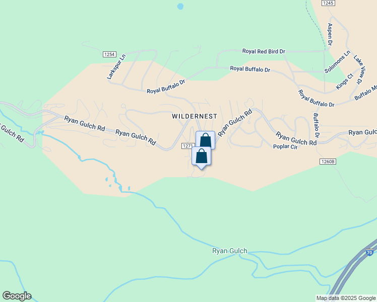 map of restaurants, bars, coffee shops, grocery stores, and more near 105 Wildernest Court in Silverthorne
