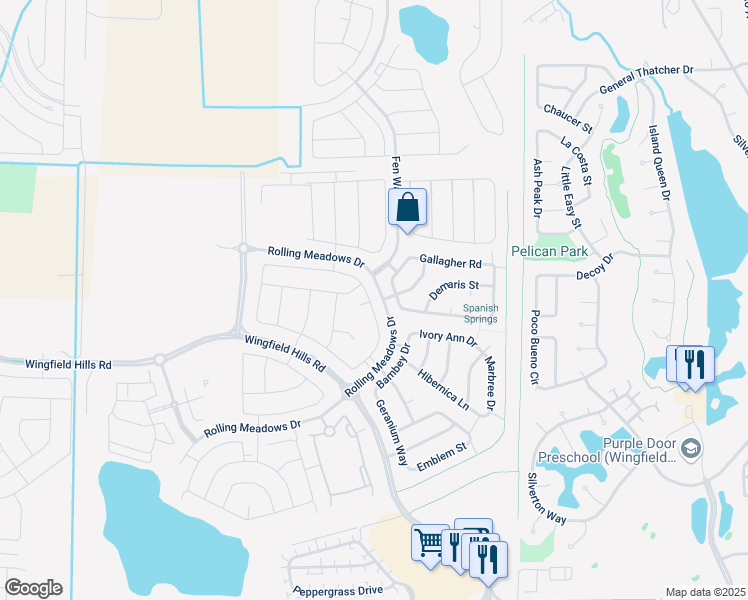 map of restaurants, bars, coffee shops, grocery stores, and more near 2115 Marcus Way in Sparks
