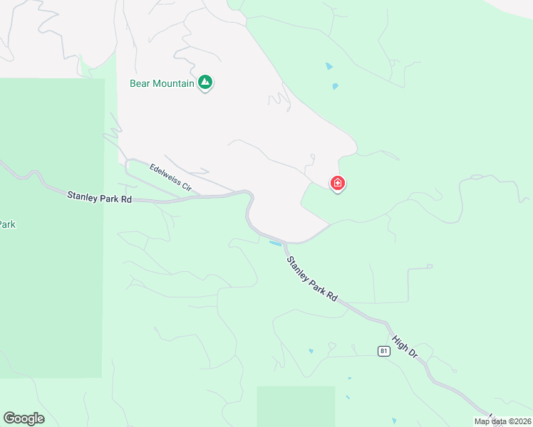 map of restaurants, bars, coffee shops, grocery stores, and more near 25187 Stanley Park Road in Evergreen