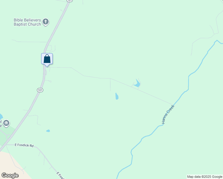 map of restaurants, bars, coffee shops, grocery stores, and more near 1 East Roach Road in Liberty