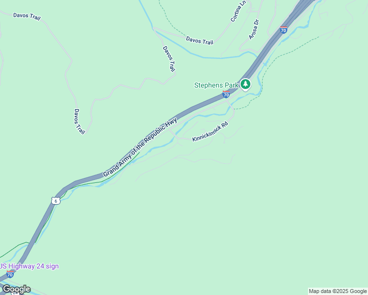 map of restaurants, bars, coffee shops, grocery stores, and more near 2913 Bellflower Drive in Vail