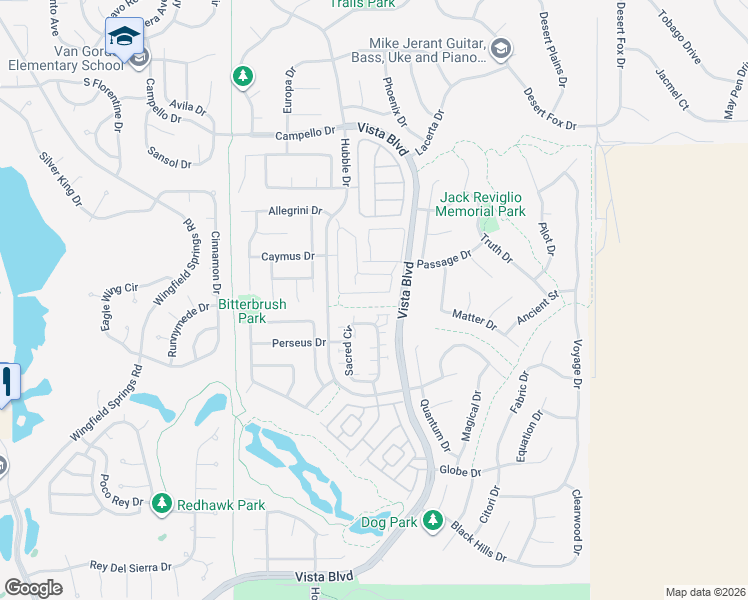 map of restaurants, bars, coffee shops, grocery stores, and more near 3954 Hazy Swale Way in Sparks