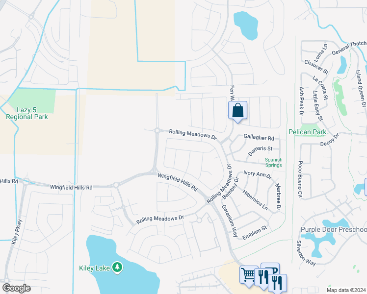 map of restaurants, bars, coffee shops, grocery stores, and more near 2074 Bishop Pine Street in Sparks