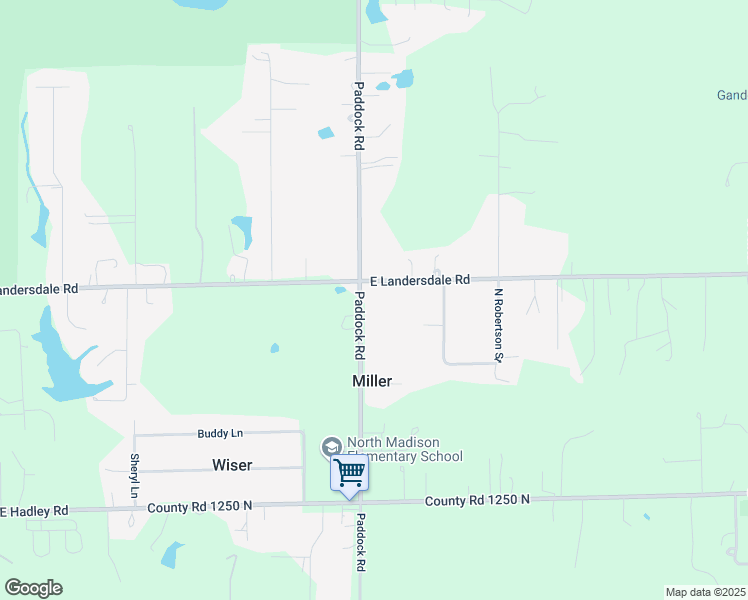 map of restaurants, bars, coffee shops, grocery stores, and more near 7531 East Landersdale Road in Morgan County