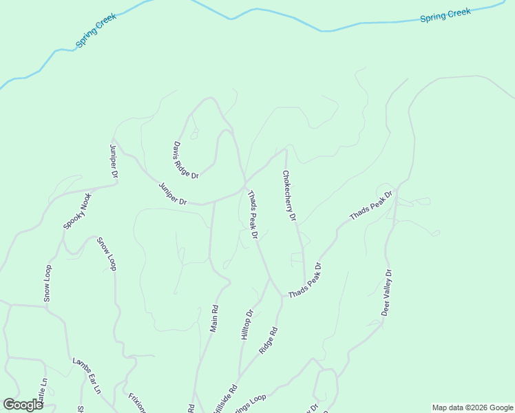 map of restaurants, bars, coffee shops, grocery stores, and more near 23555 Thads Peak Drive in Fairview