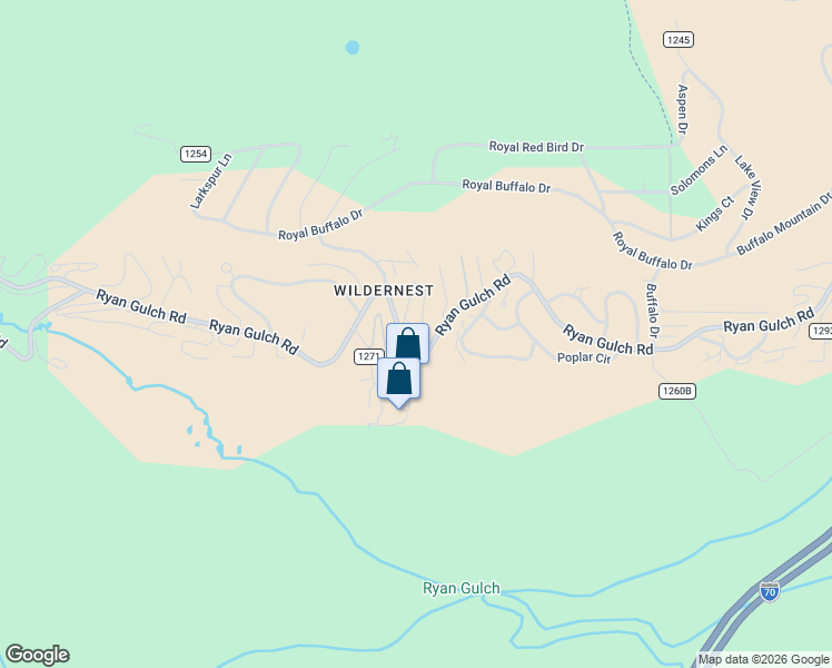 map of restaurants, bars, coffee shops, grocery stores, and more near 7100 Ryan Gulch Road in Silverthorne