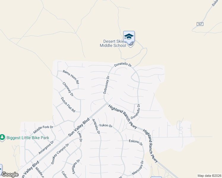 map of restaurants, bars, coffee shops, grocery stores, and more near 6996 Haydn Court in Sun Valley