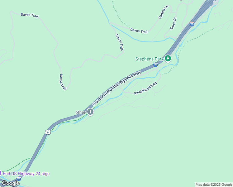 map of restaurants, bars, coffee shops, grocery stores, and more near 2958 South Frontage Road West in Vail