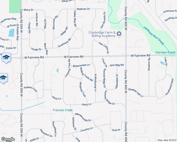 map of restaurants, bars, coffee shops, grocery stores, and more near 377 Windmill Trail in Greenwood