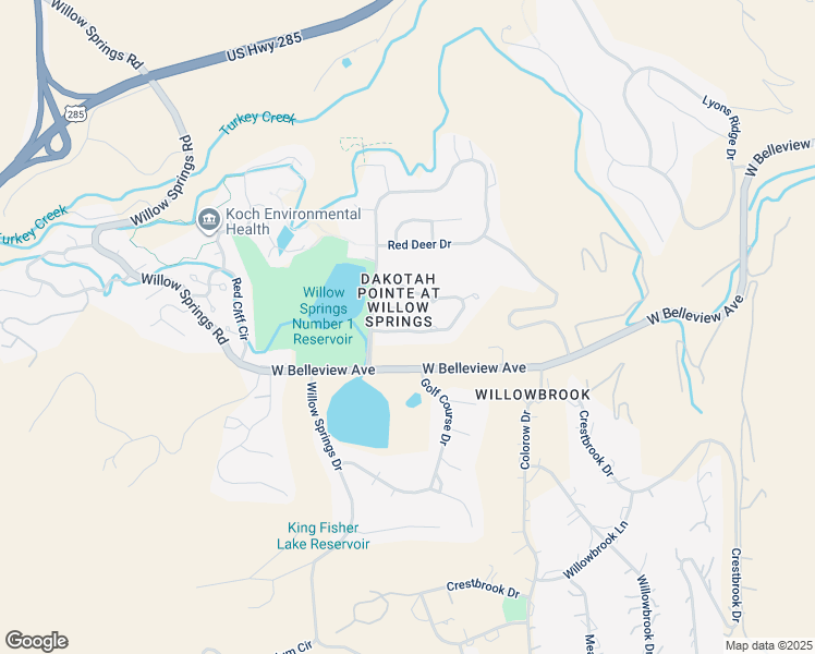 map of restaurants, bars, coffee shops, grocery stores, and more near 5453 Coyote Canyon Way in Morrison