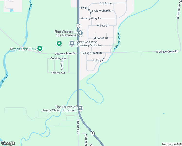 map of restaurants, bars, coffee shops, grocery stores, and more near 601 South Cherokee Lane in Connersville