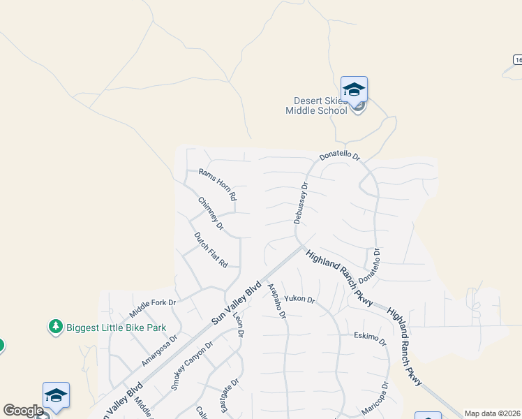 map of restaurants, bars, coffee shops, grocery stores, and more near 6964 Carmen Court in Sun Valley