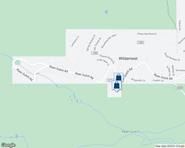 map of restaurants, bars, coffee shops, grocery stores, and more near 8500 Ryan Gulch Road in Silverthorne