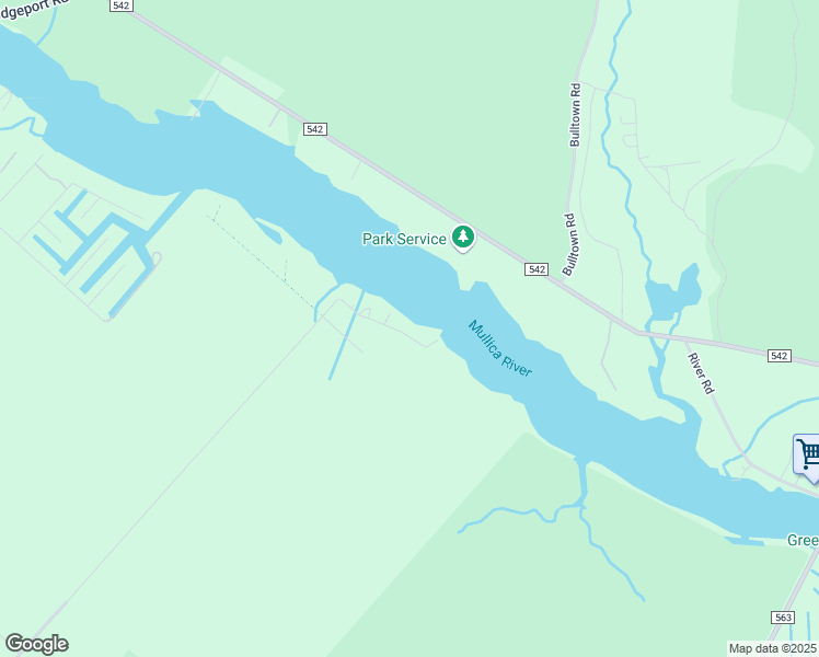 map of restaurants, bars, coffee shops, grocery stores, and more near 5330 River Dr in Hammonton