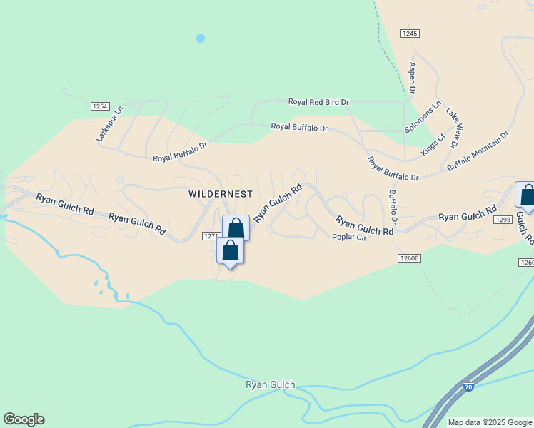 map of restaurants, bars, coffee shops, grocery stores, and more near 4811 Ryan Gulch Road in Silverthorne