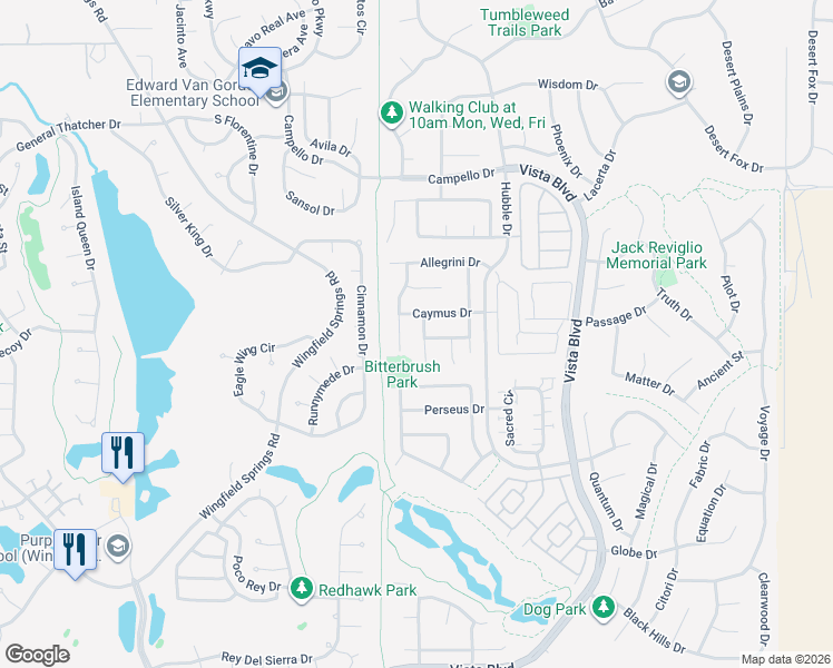 map of restaurants, bars, coffee shops, grocery stores, and more near 7015 Krug Drive in Sparks