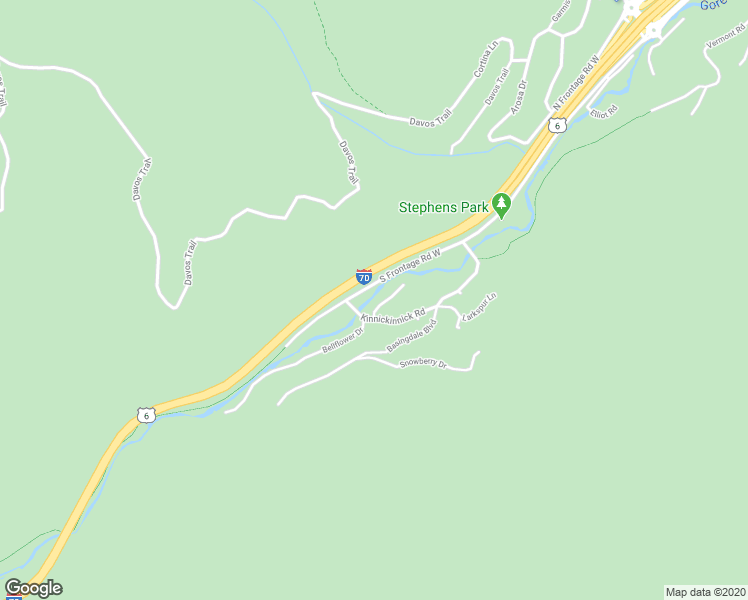 map of restaurants, bars, coffee shops, grocery stores, and more near 2913 Bellflower Drive in Vail