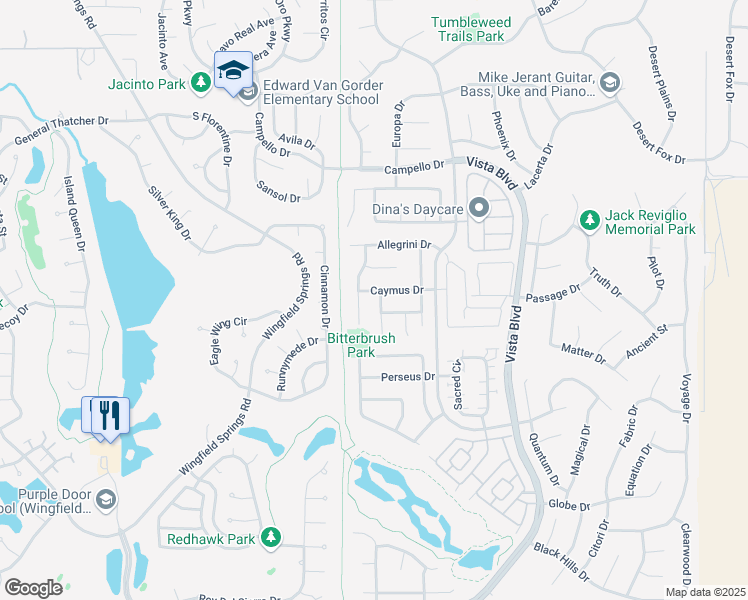 map of restaurants, bars, coffee shops, grocery stores, and more near 7035 Krug Drive in Sparks