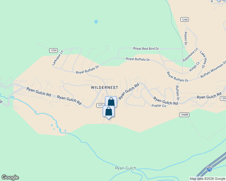 map of restaurants, bars, coffee shops, grocery stores, and more near 7205 Ryan Gulch Road in Silverthorne